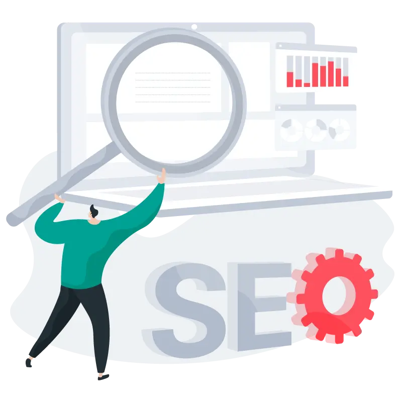 Consultor SEO freelance revisando los informes de posicionamiento de un cliente