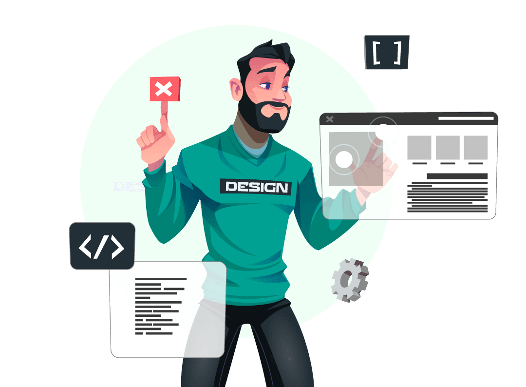 Diseñador WordPress freelance trabajando en el desarrollo de una web a medida