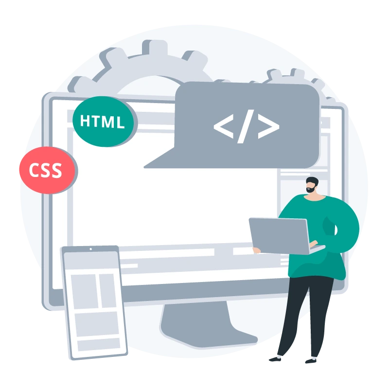 Diseñador web freelance trabajando en la web de una empresa de Las Rozas